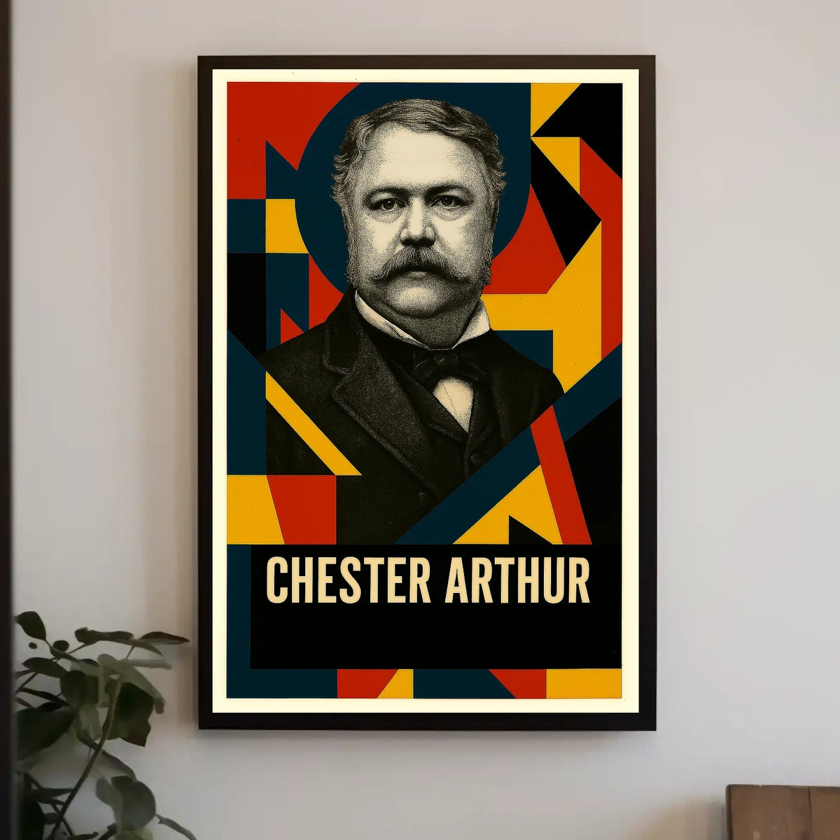 Chester A. Arthur 21st President of the United States Abstract Pop Poster