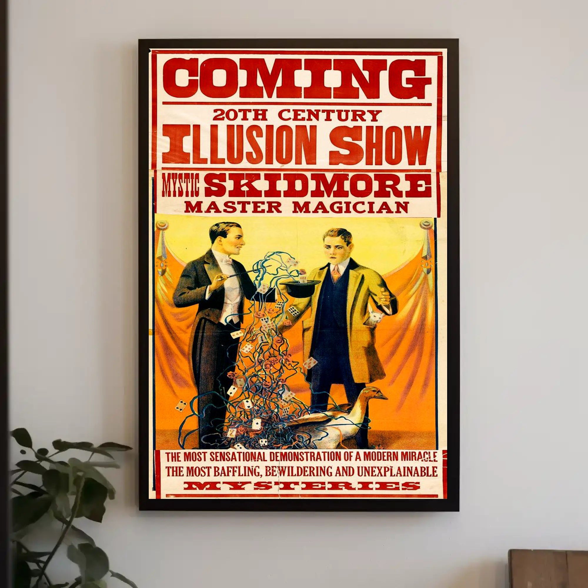 Magic Show Poster: Vintage-Style Theater Advertising