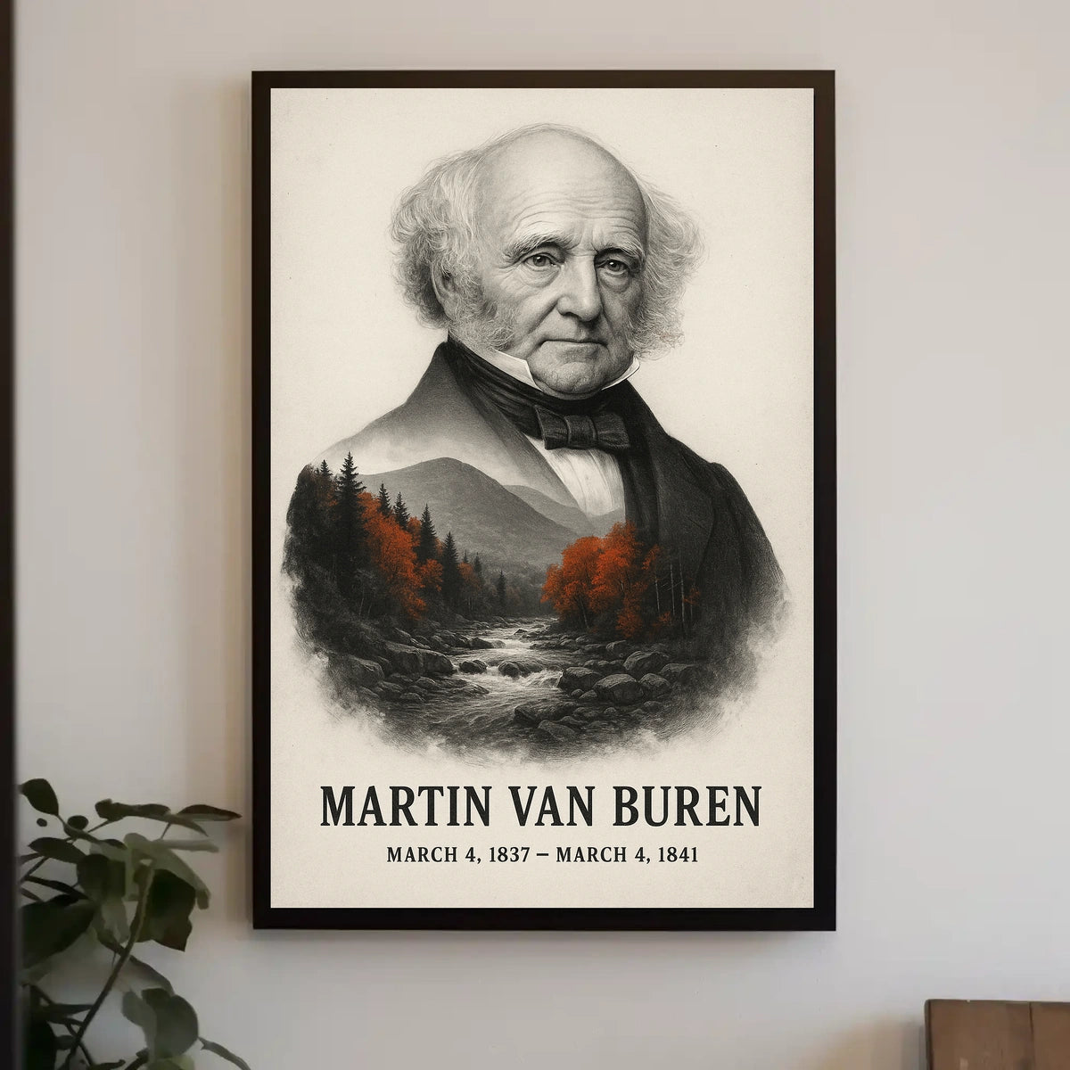 Martin Van Buren 8th President of the United States Reflections Poster