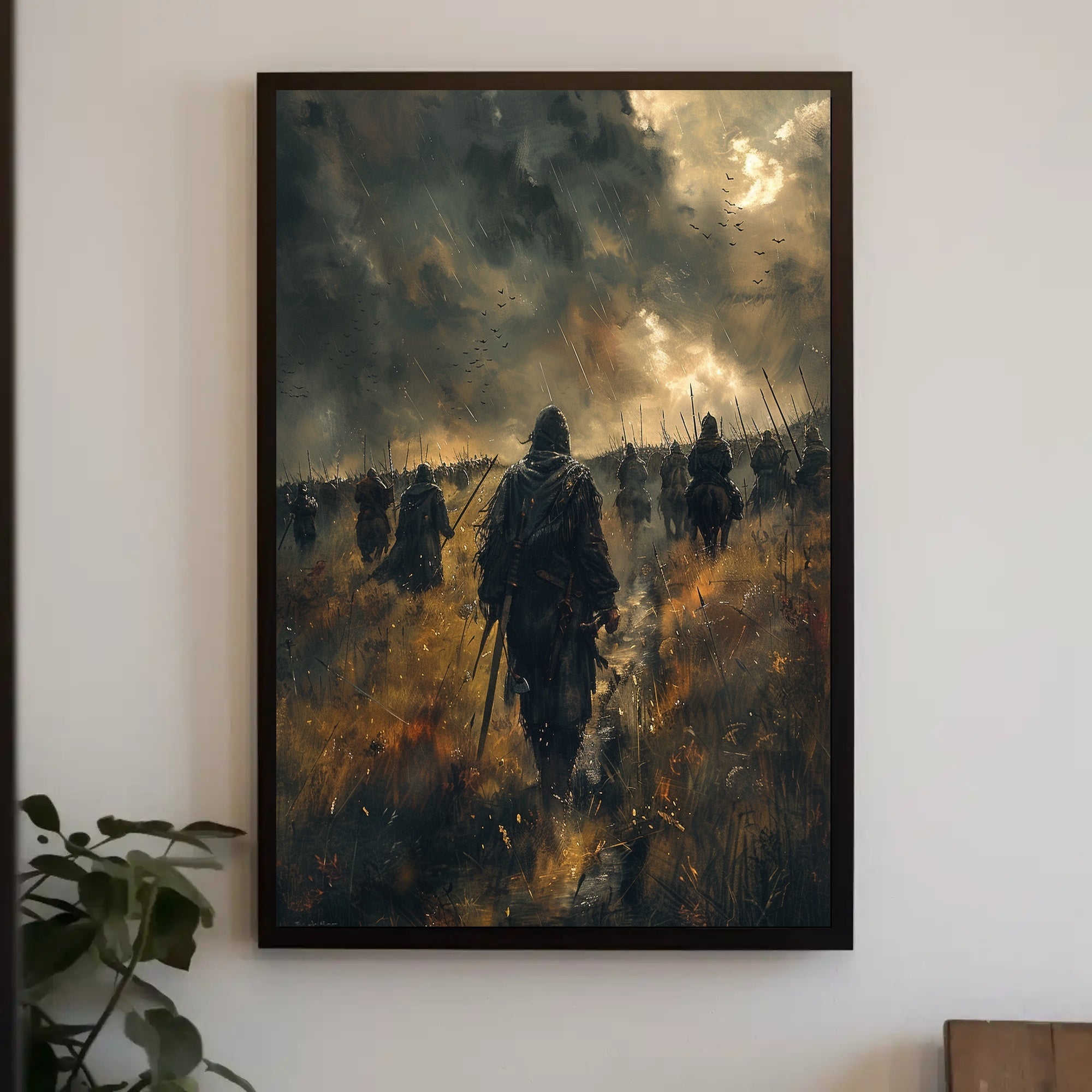 March Through the Storm Art Print Poster for Home Decor PosterGoat
