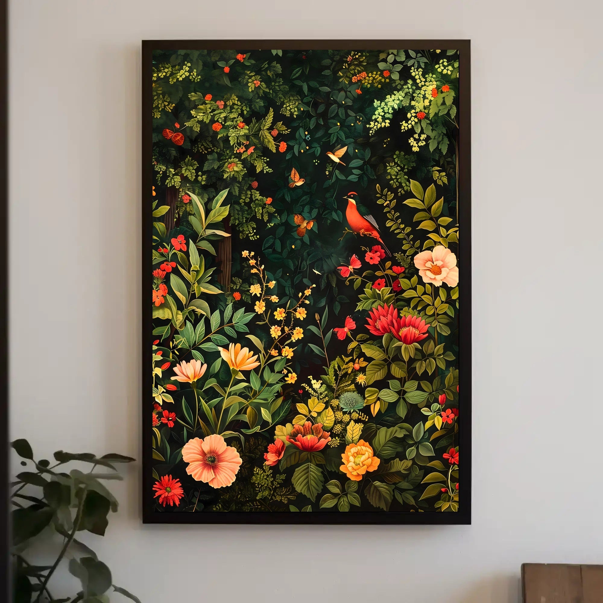 Vibrant Garden Symphony Wall Art Print