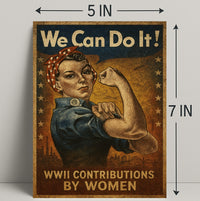 Empowering Women WWII Icon Propaganda Poster