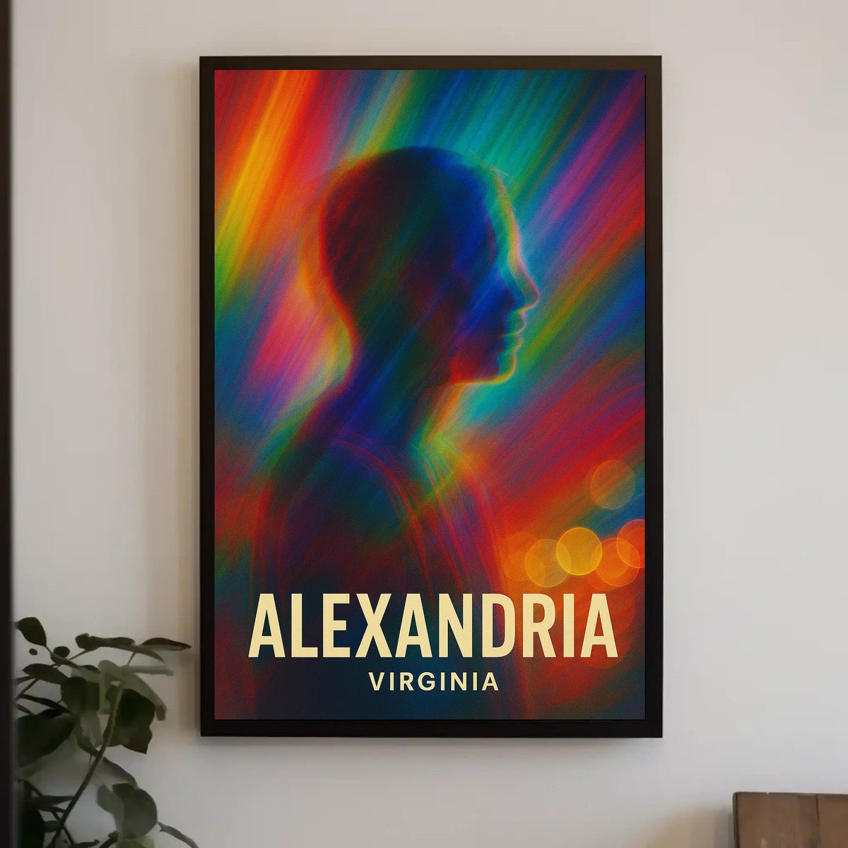 Vibrant Alexandria Abstract Digital Painting Poster