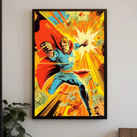 Dynamic Heroic Charge Poster