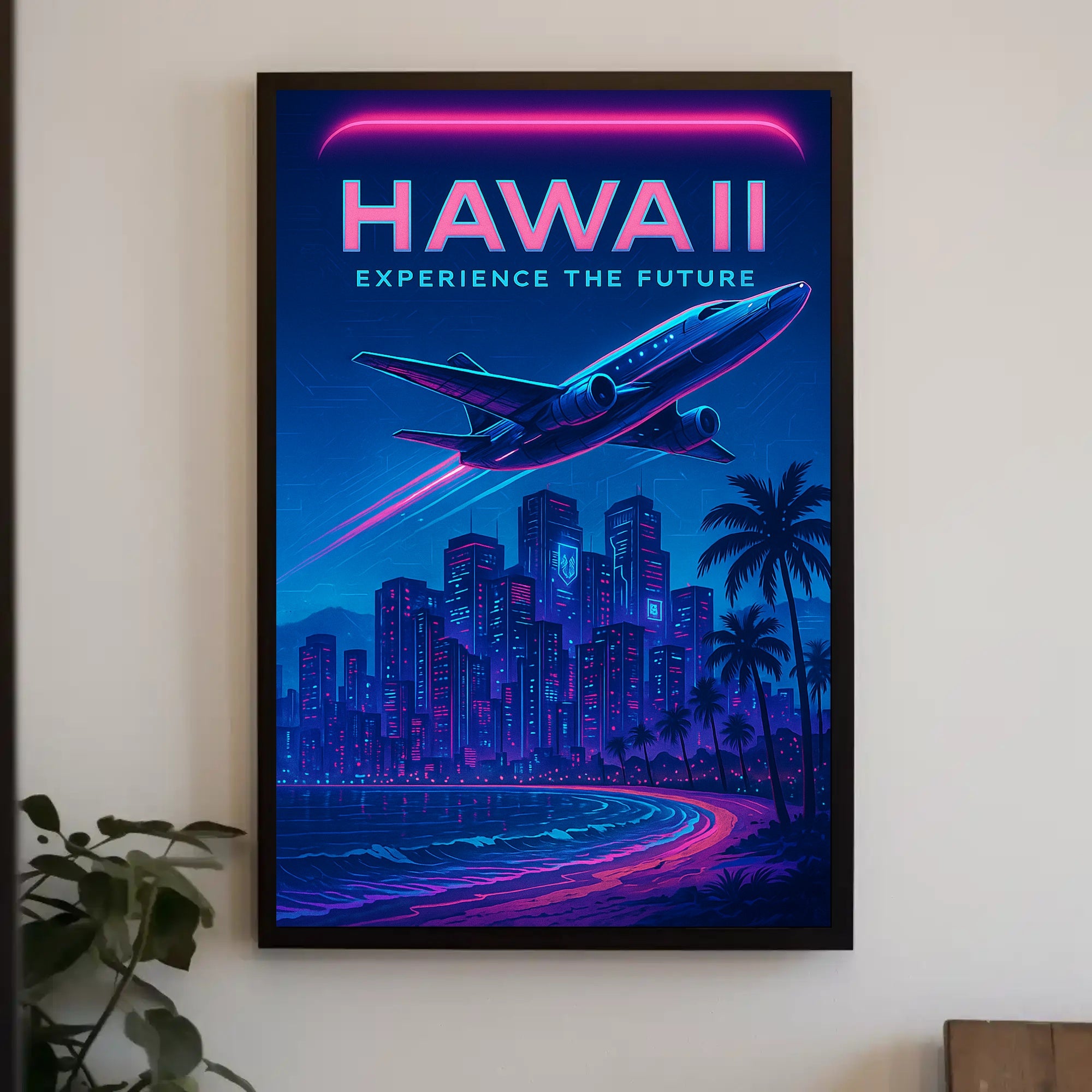 Hawaii Experience the Future Poster PosterGoat