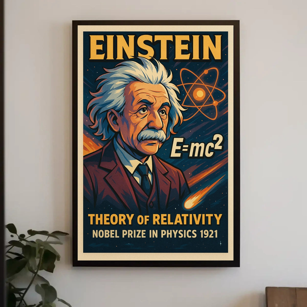 Einstein Nobel Prize Physics Education Science History Poster