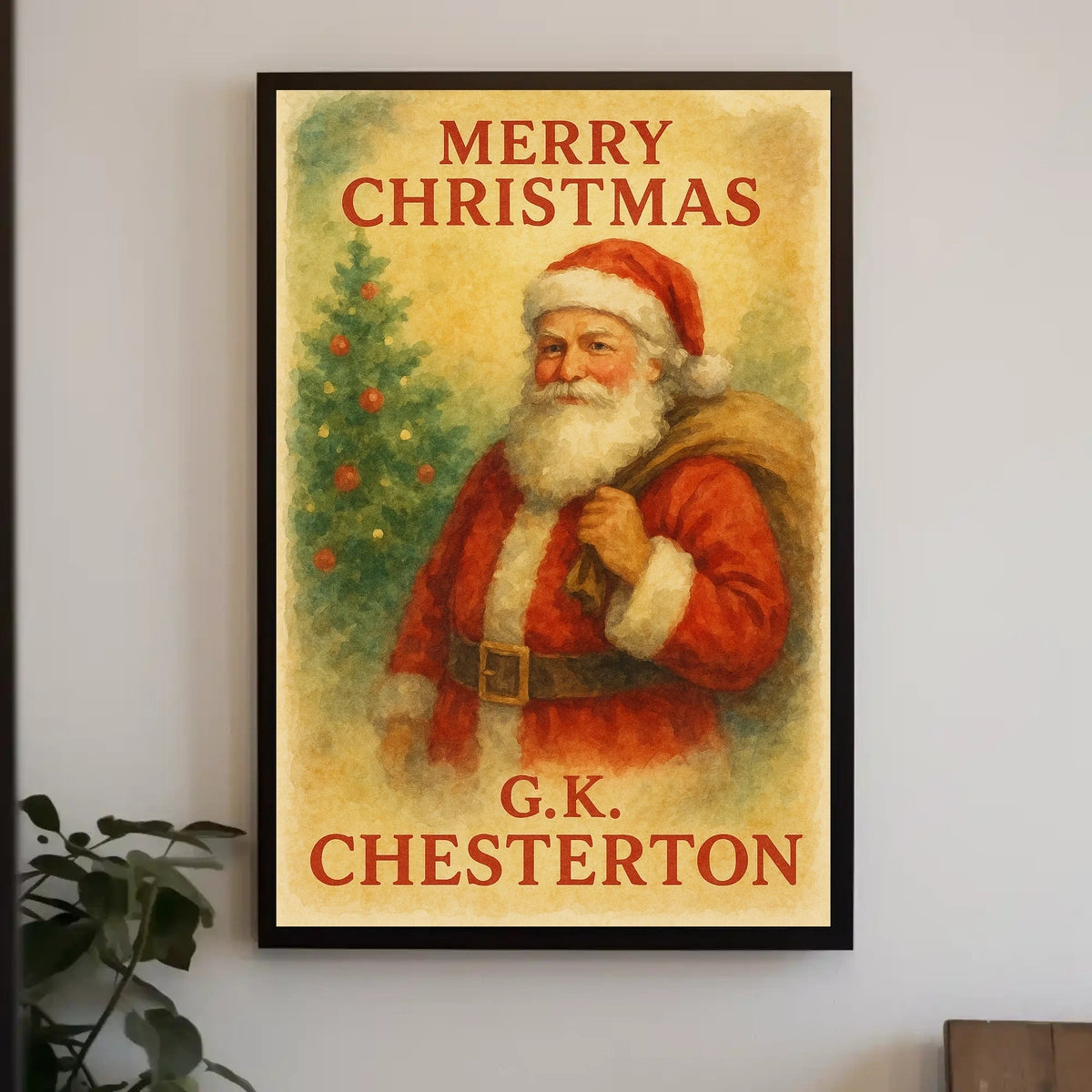 Classic Holiday Cheer Vintage-Style Christmas Cultural Poster