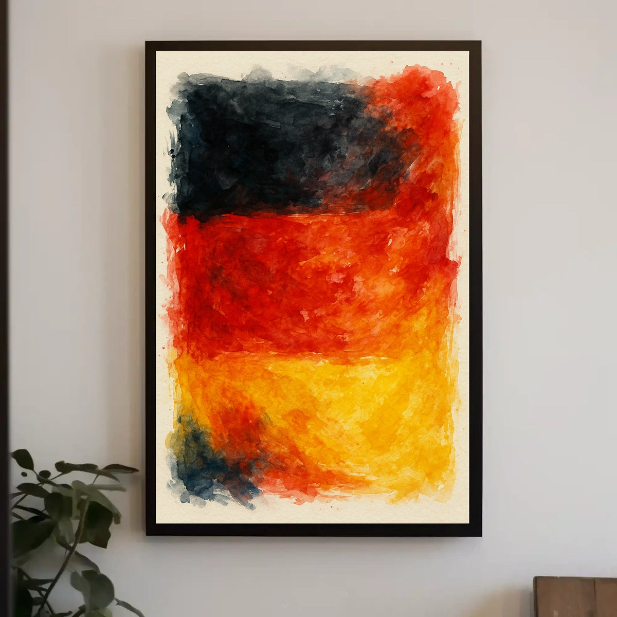 Abstract Expression Of National Colors Poster