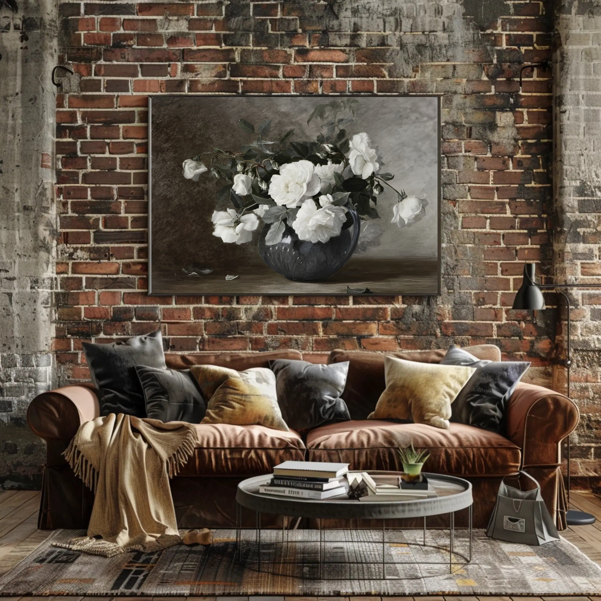 Elegant Floral Still Life Poster