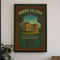 Rhode Island The Ocean State Poster