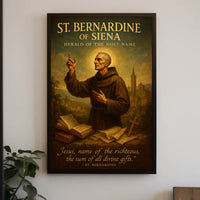 St. Bernardine of Siena Poster PosterGoat