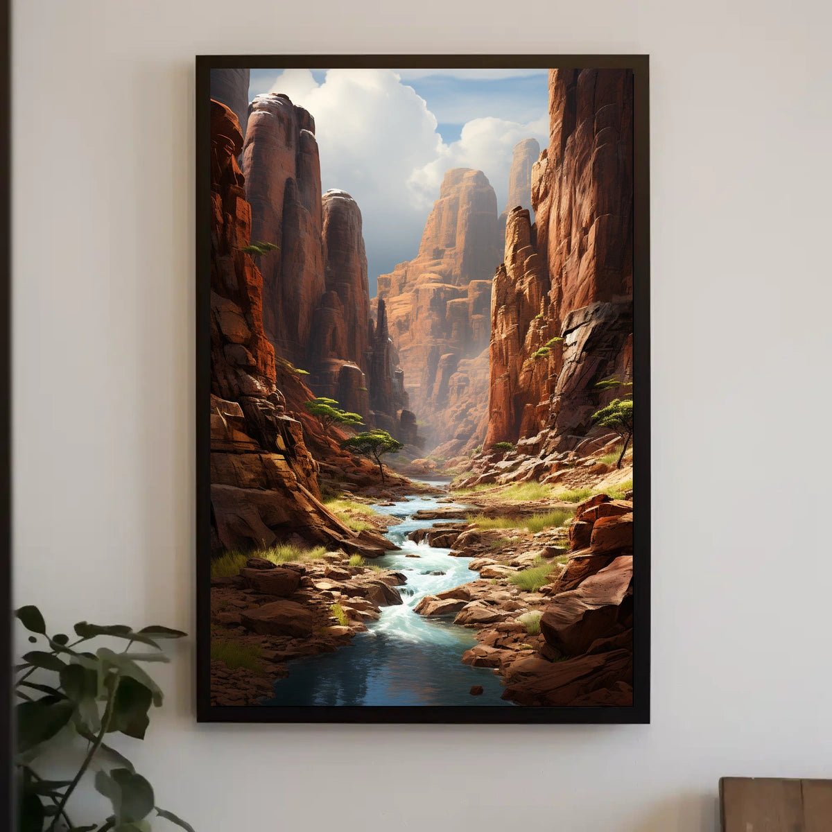 Majestic Canyon Landscape Poster