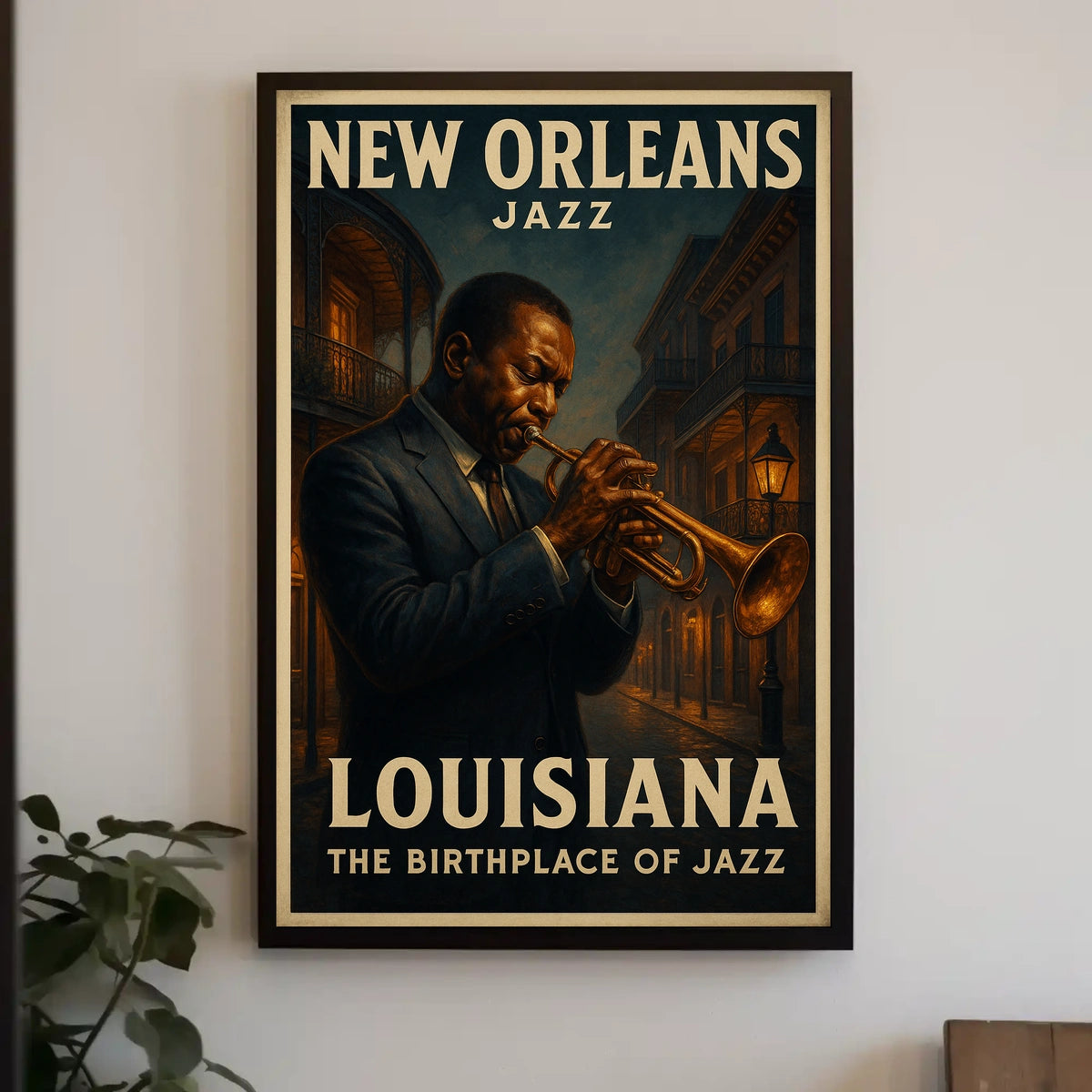 New Orleans The Birthplace Of Jazz Poster