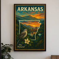 Arkansas The Natural State Poster
