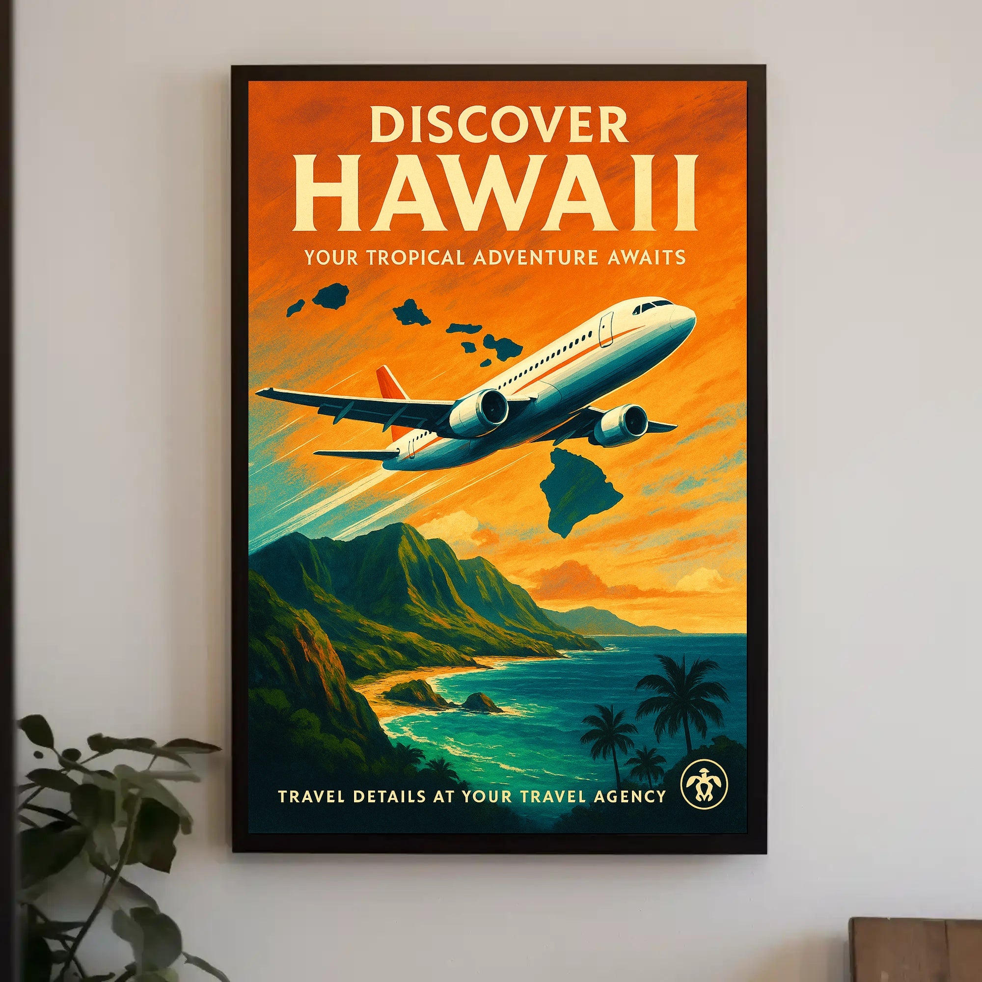 Discover Hawaii Travel Poster Art Print PosterGoat
