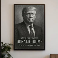 Donald Trump 47th President Scenic Poster