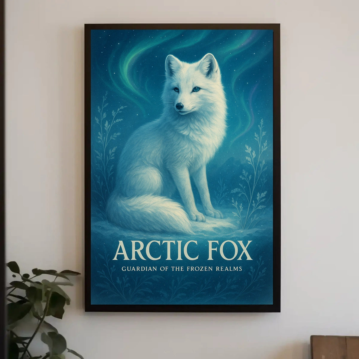 Arctic Fox Guardian of the Frozen Realms Poster