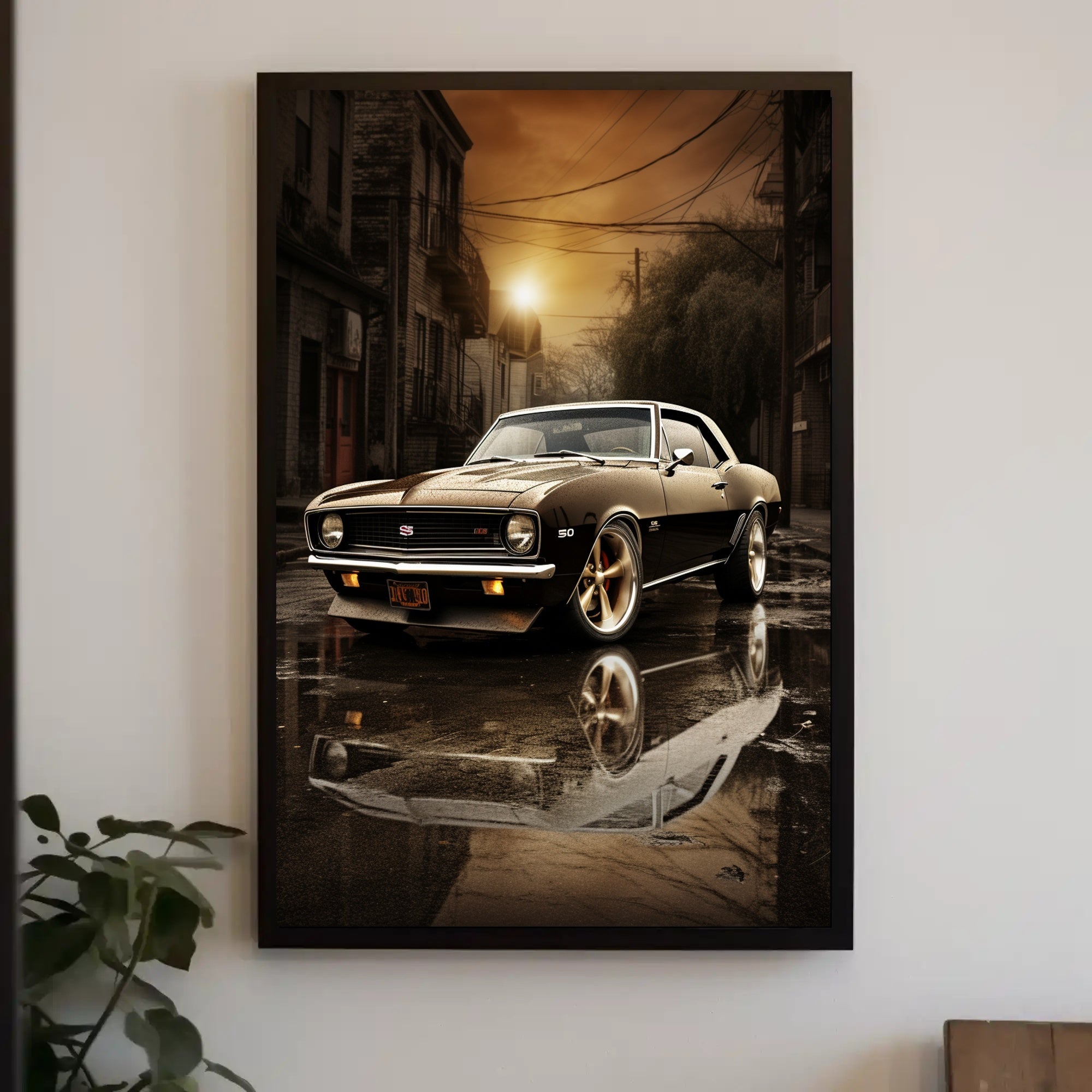 Classic Muscle in the City Poster PosterGoat