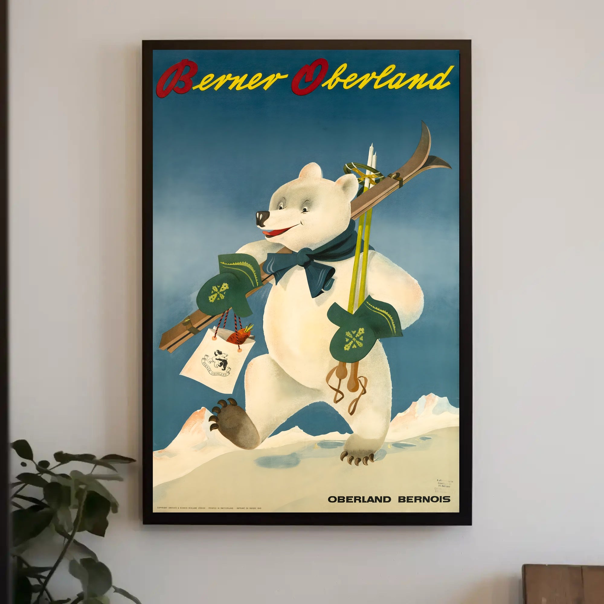 Berner Oberland Winter Adventure Poster PosterGoat