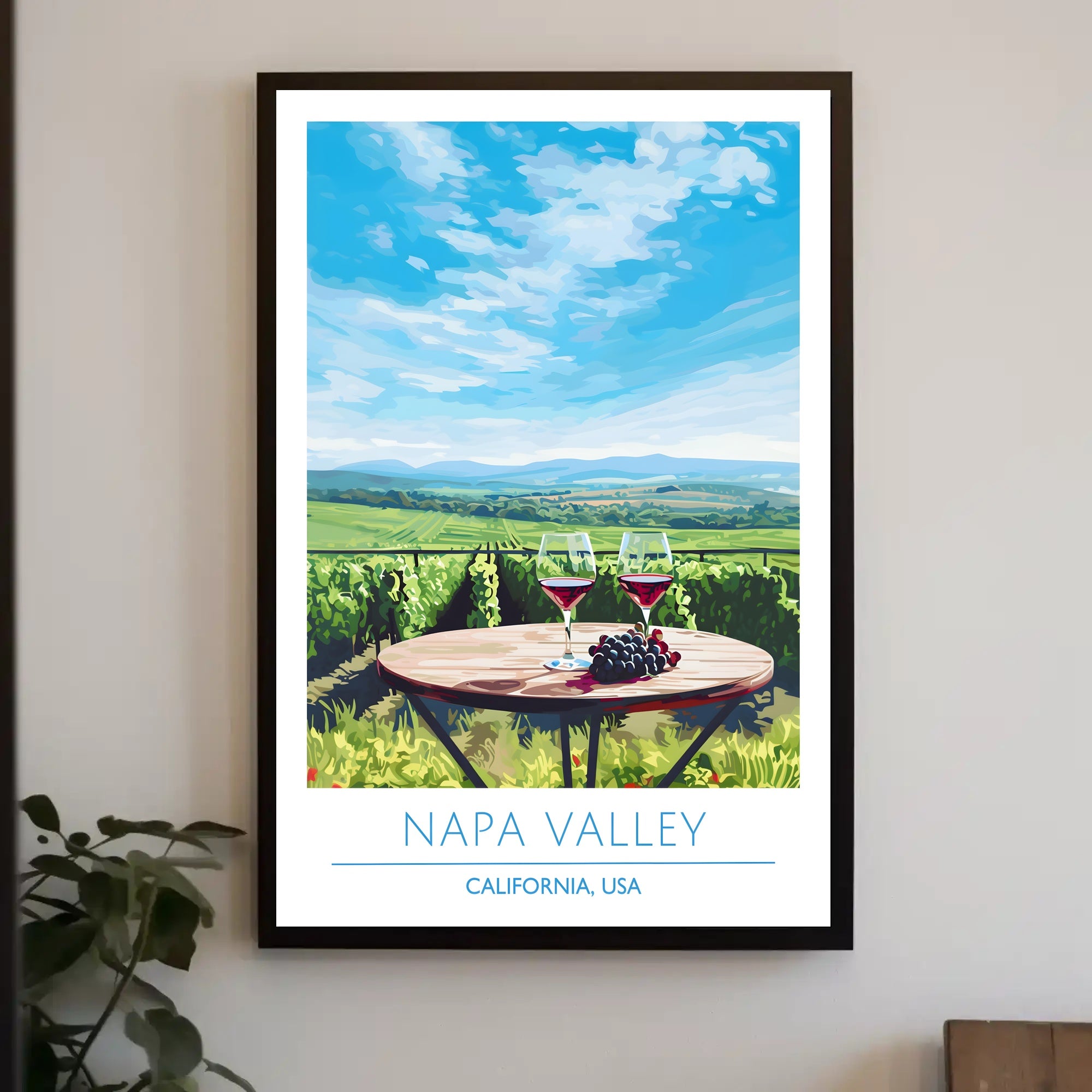 Napa Valley Wine Country Travel Poster
