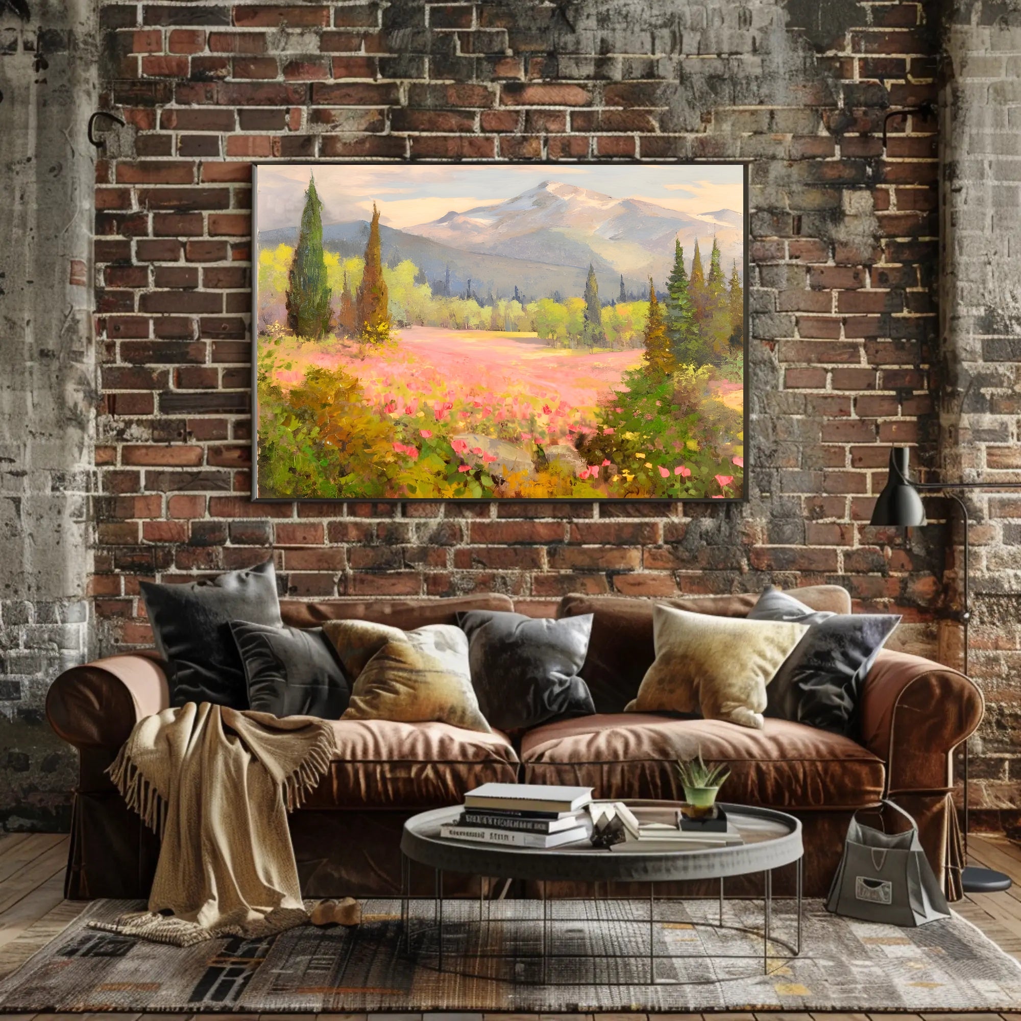 Serene Mountain Landscape Poster