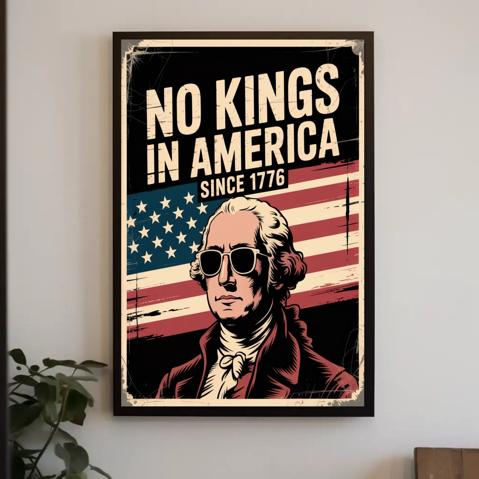 American Independence Retro Style Historical or Presidential Poster