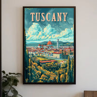 Scenic Tuscany Landscape Poster