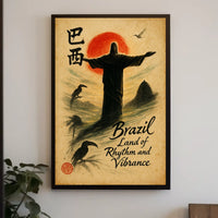 Brazil Land of Rhythm and Vibrance Poster