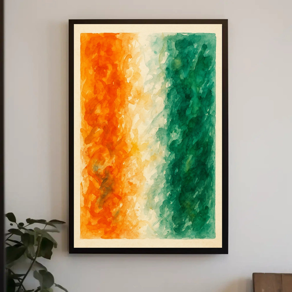 Abstract Tricolor Harmony Poster