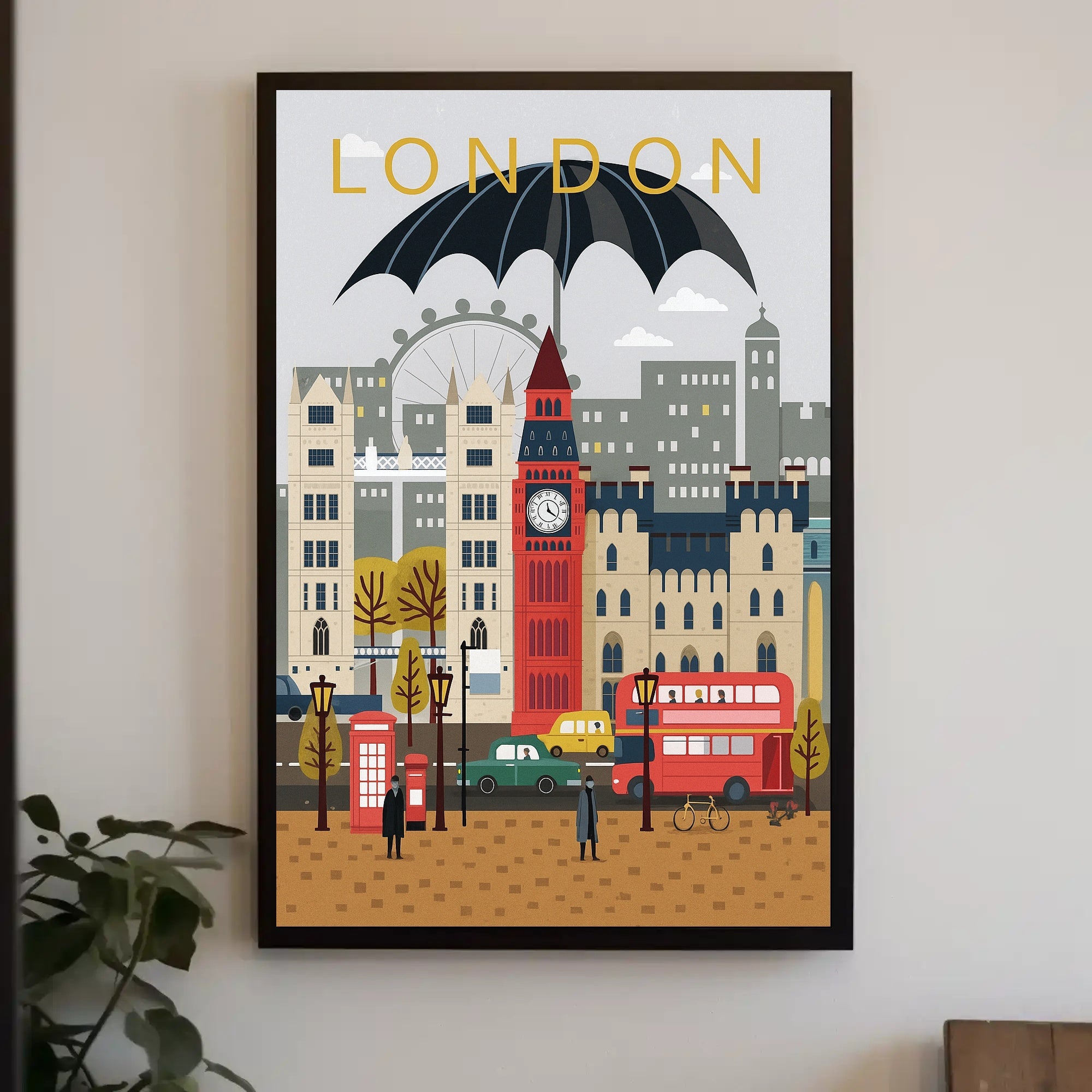 London Cityscape Poster PosterGoat