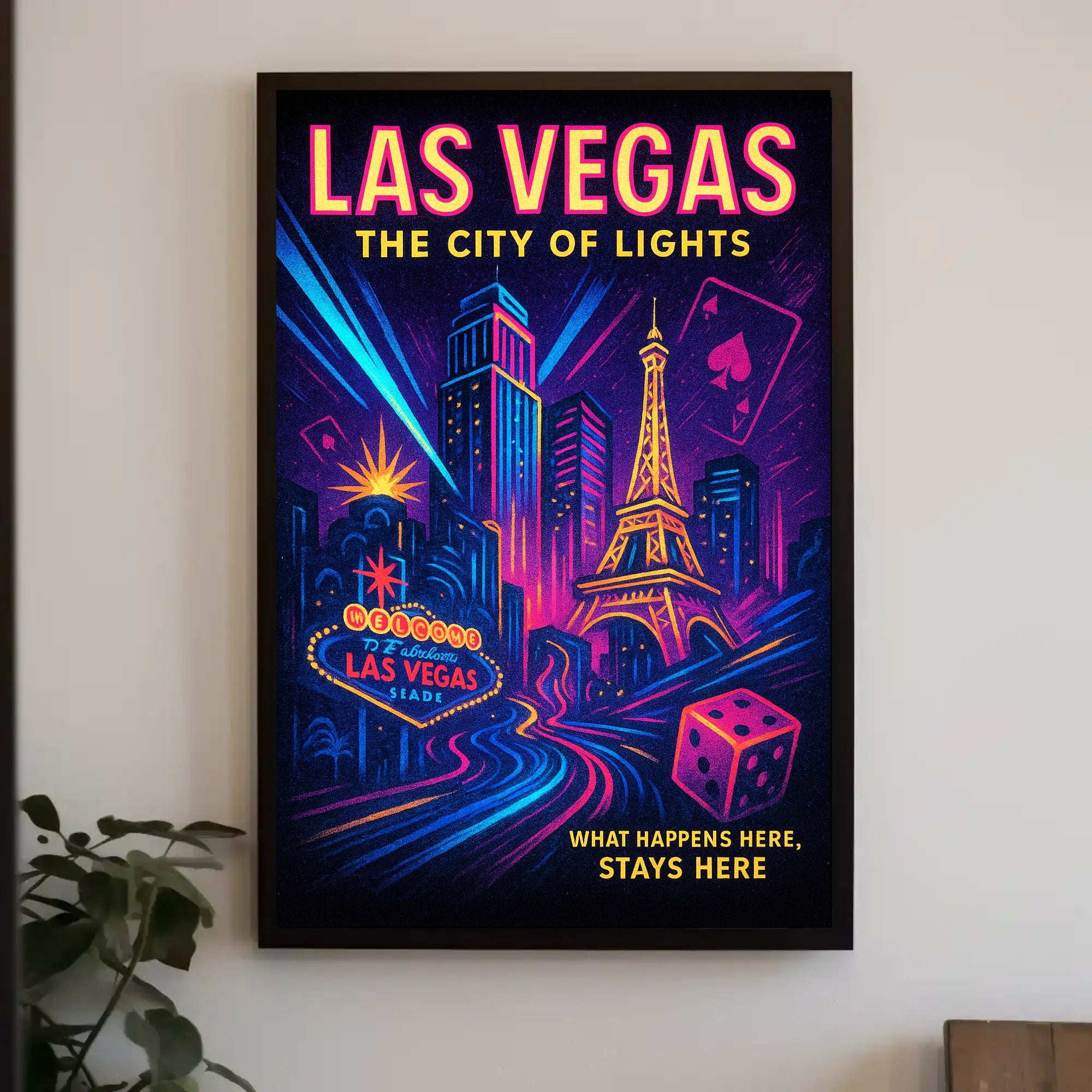 Las Vegas The City of Lights Poster
