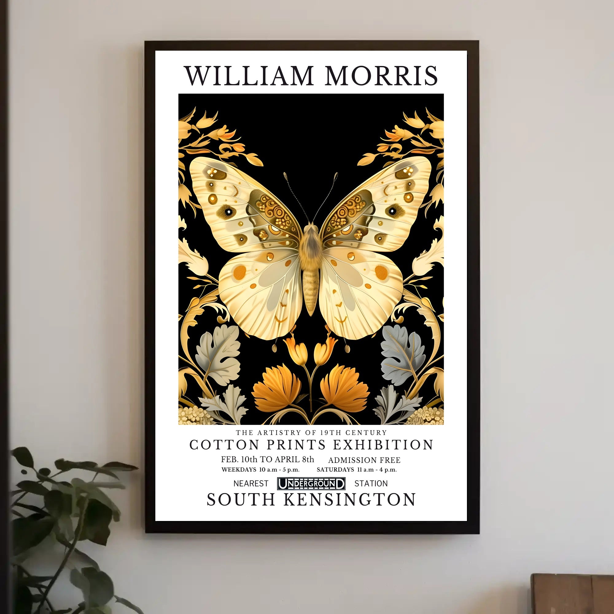19th Century William Morris Art Exhibition Heritage Poster