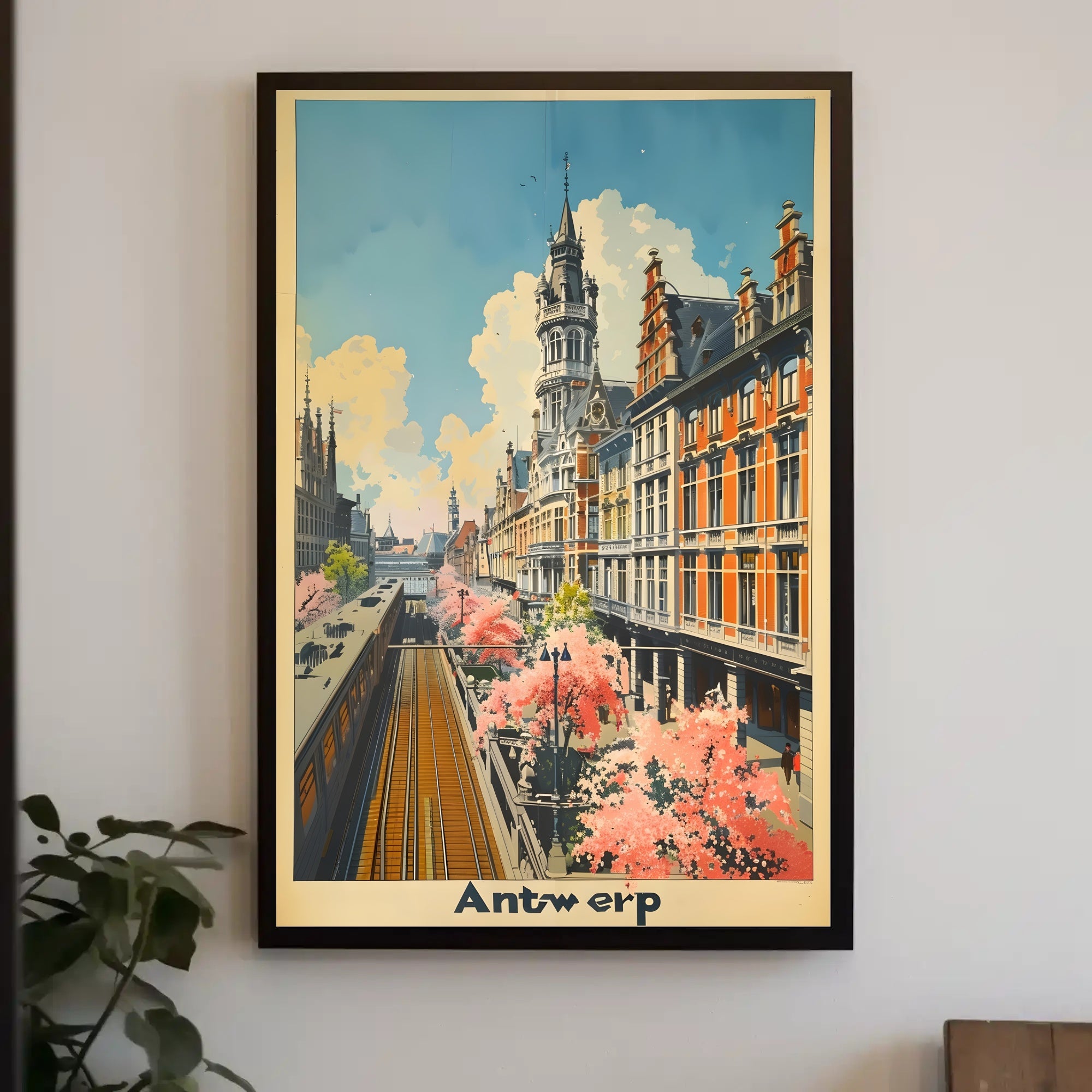 Springtime in Antwerp Poster