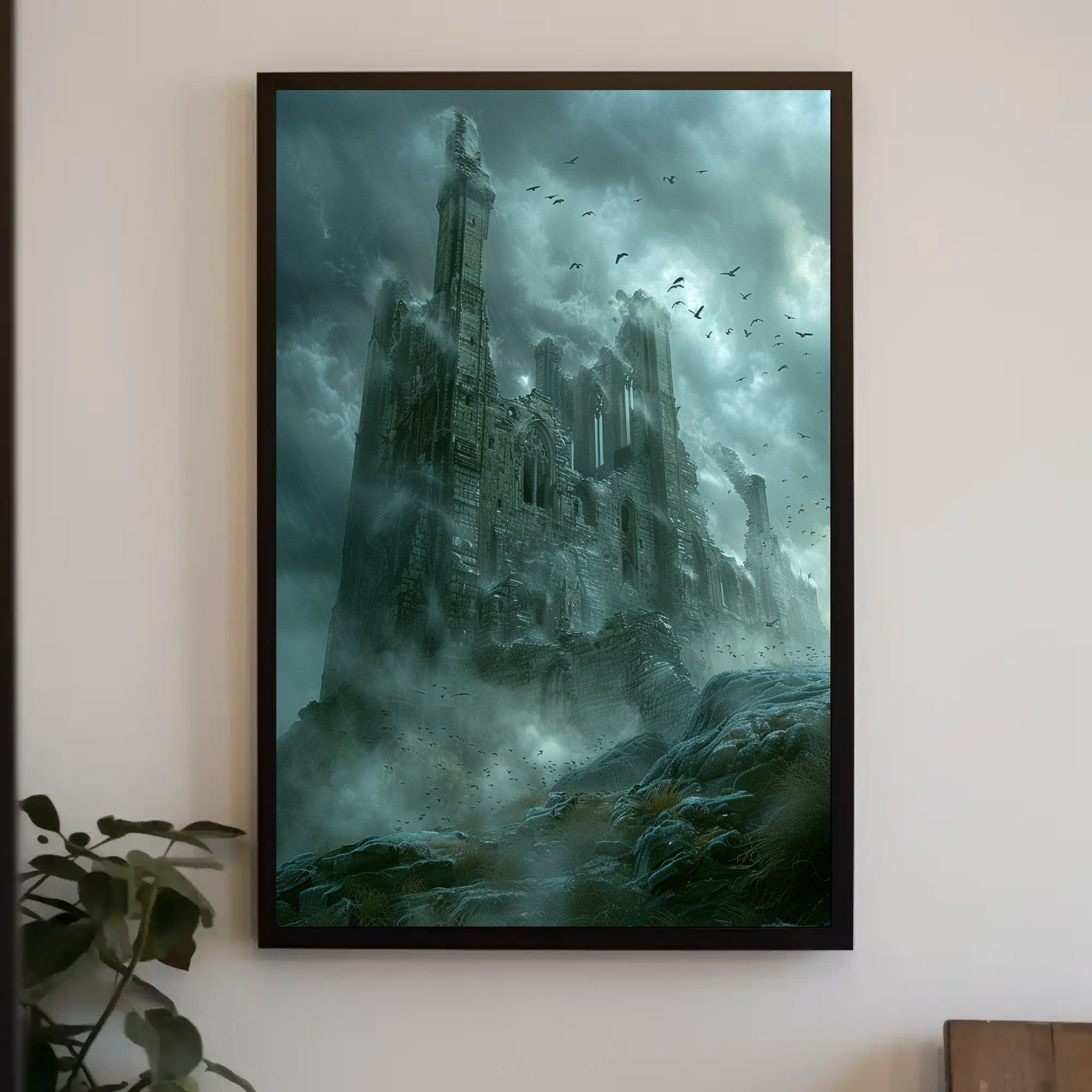 Haunting Gothic Castle Fantasy or Mythology Poster PosterGoat