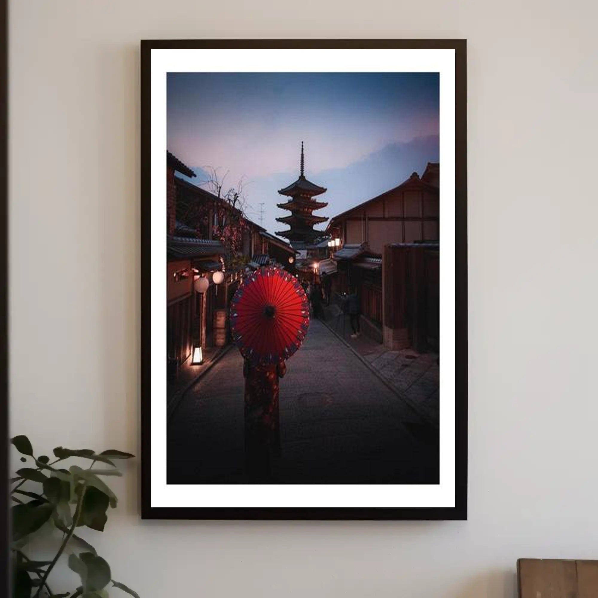 Evening Stroll in Kyoto Poster PosterGoat