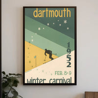 Dartmouth Winter Carnival 1952 Vintage Sports Poster PosterGoat