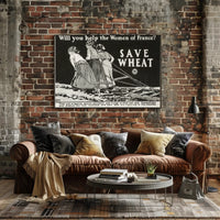 Women of France Vintage Patriotic Propaganda Poster PosterGoat