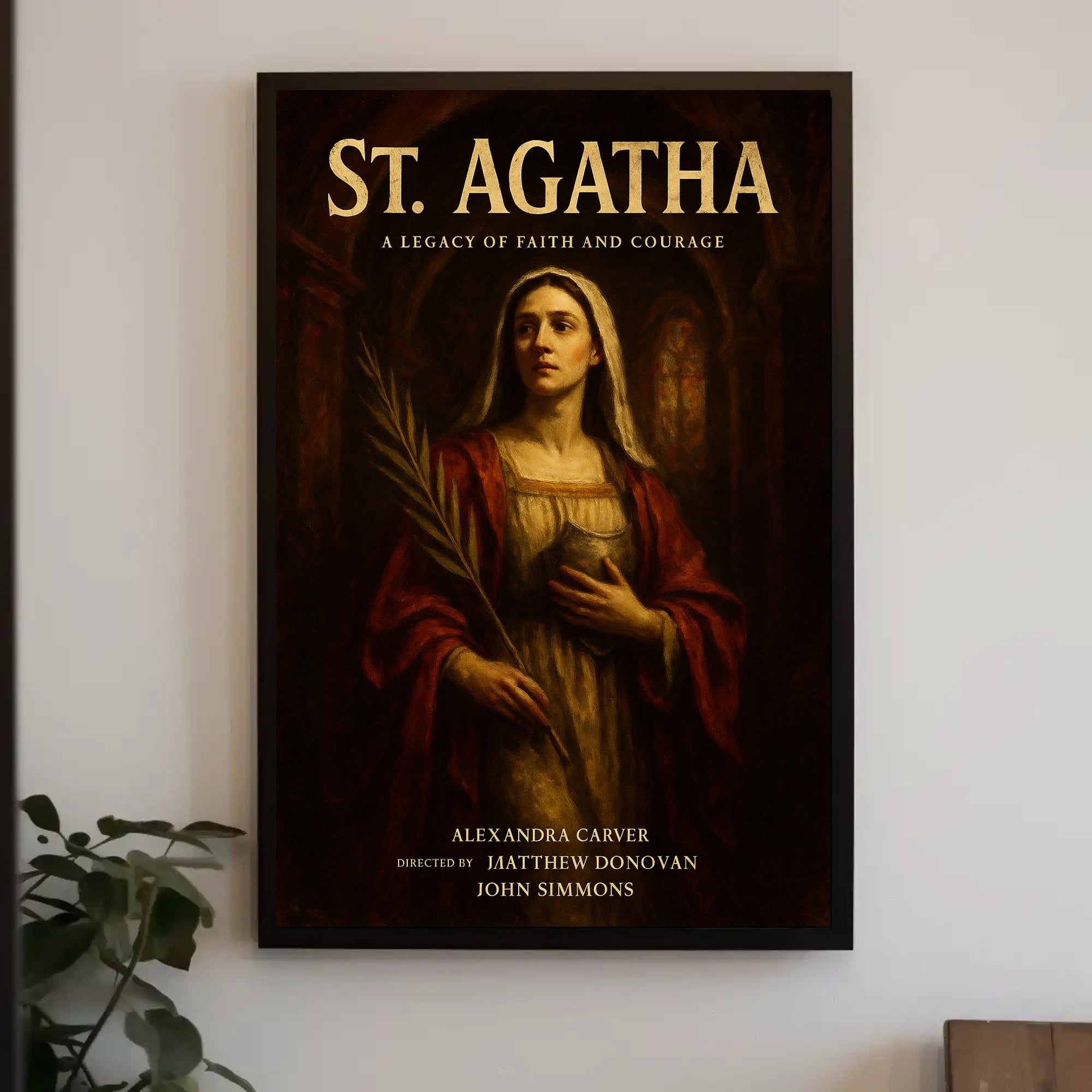 St. Agatha A Legacy of Faith and Courage Poster PosterGoat