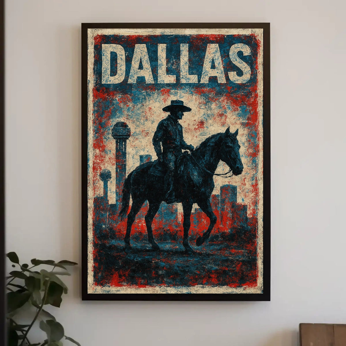 Dallas Cowboy Silhouette Poster
