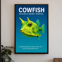 Cowfish Nature’s Quirky Marvel Poster PosterGoat