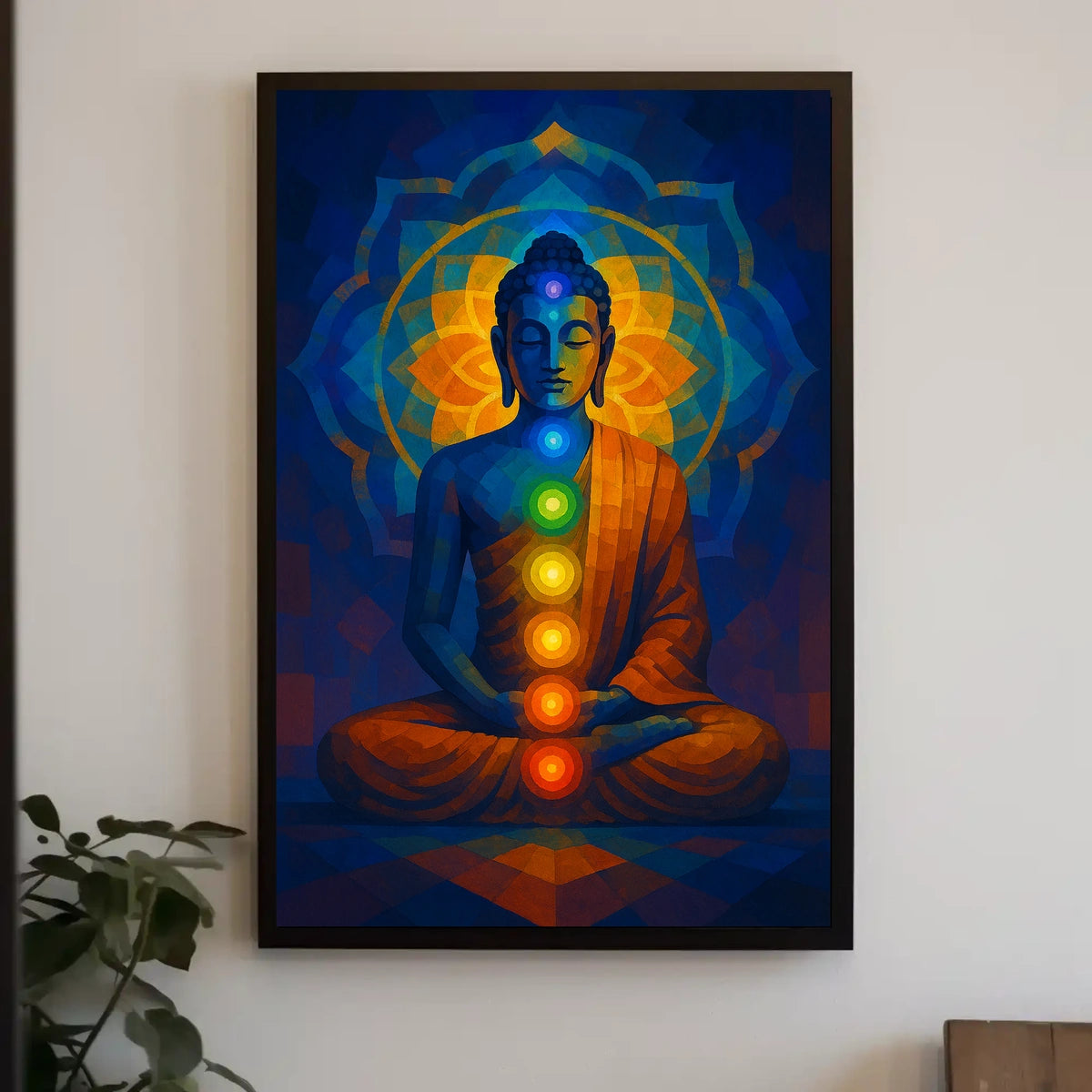 Meditative Buddha Chakra Wall Art Abstract or Artistic Poster