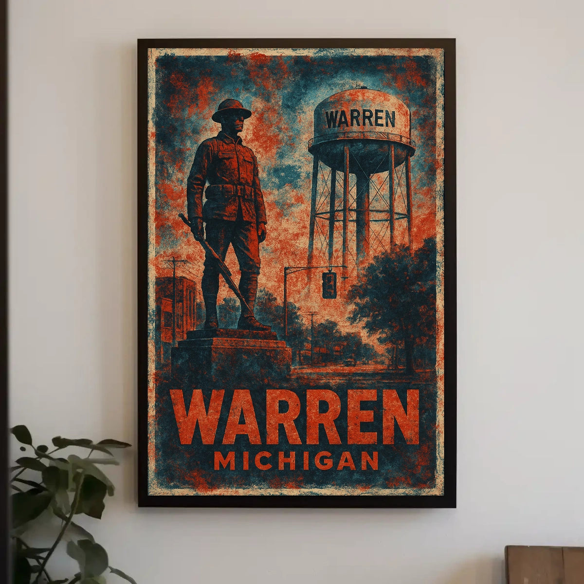 Warren, Michigan Tribute Poster
