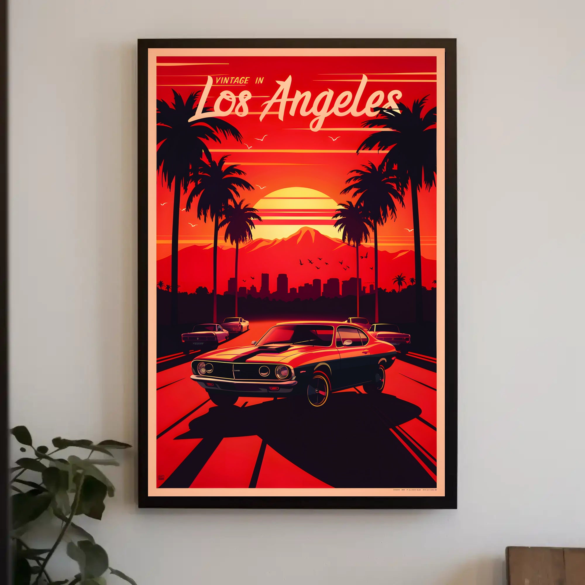 Vintage in Los Angeles Poster