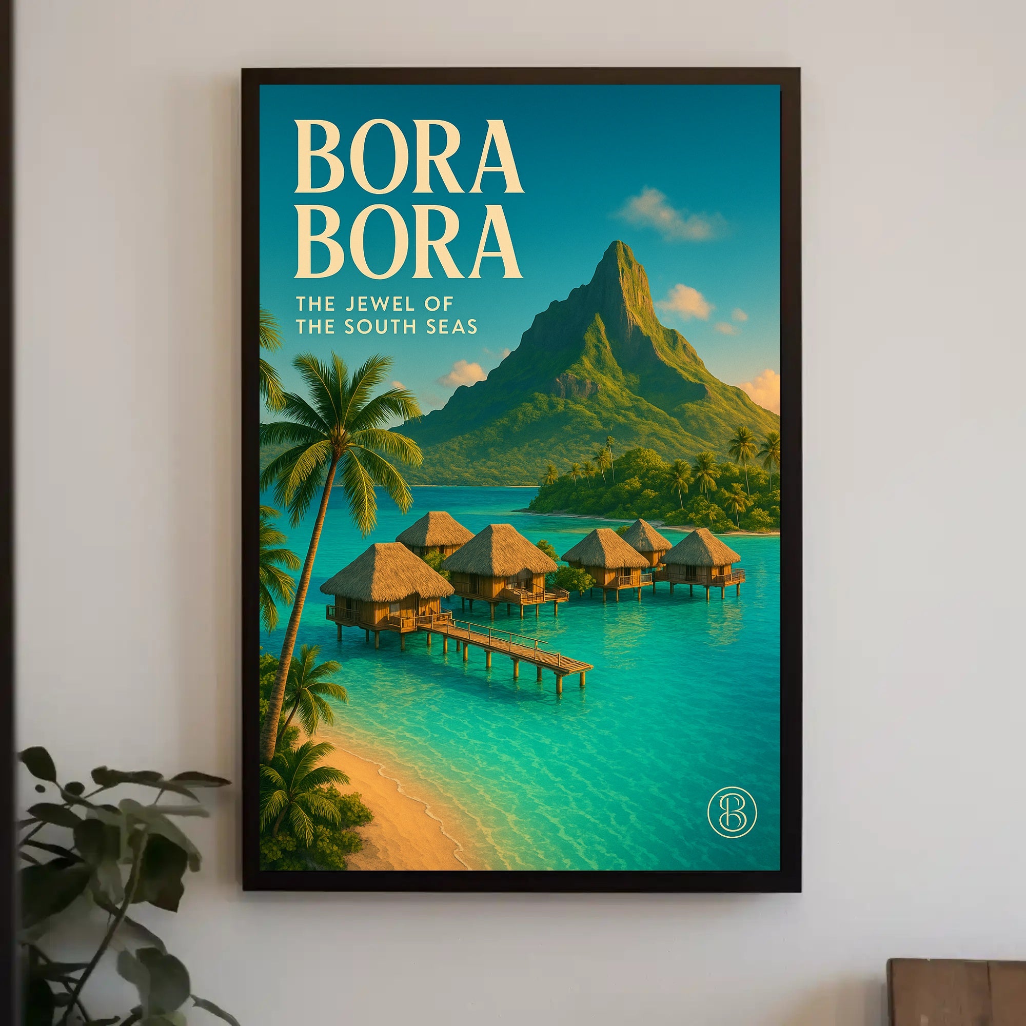 Bora Bora Vintage Escape Travel Poster PosterGoat