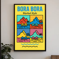 Bora Bora Pop Art Travel Poster