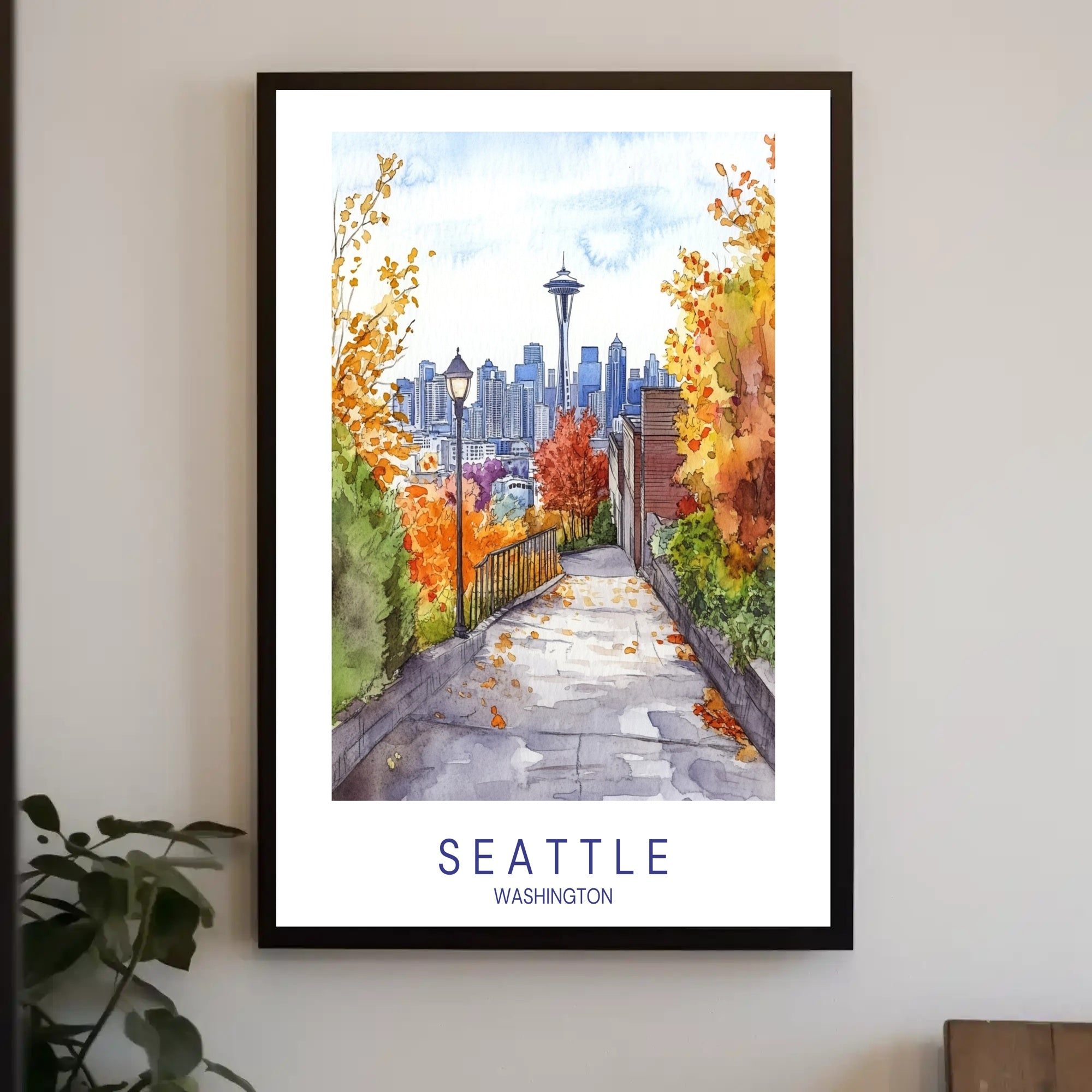 Autumn in Seattle Poster PosterGoat