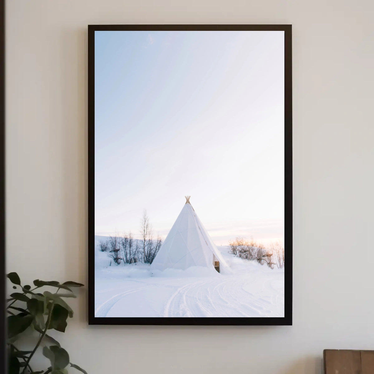 Tranquil Winter Landscape Minimalistic Artistic Poster