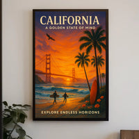California Golden State Of Mind Poster