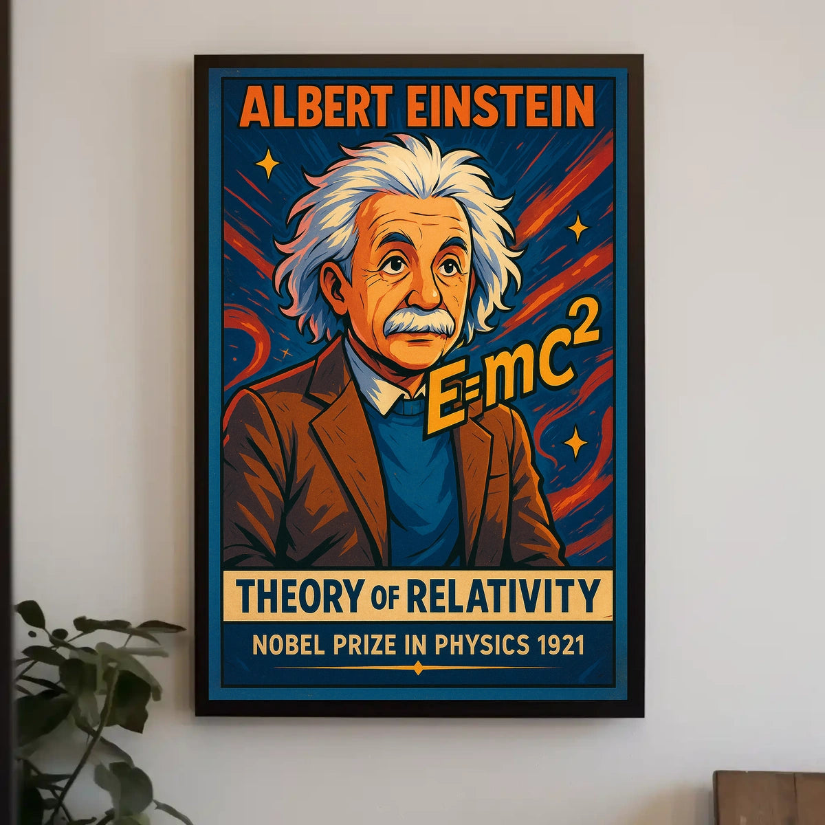 Einstein Relativity Vintage Intellectual Poster