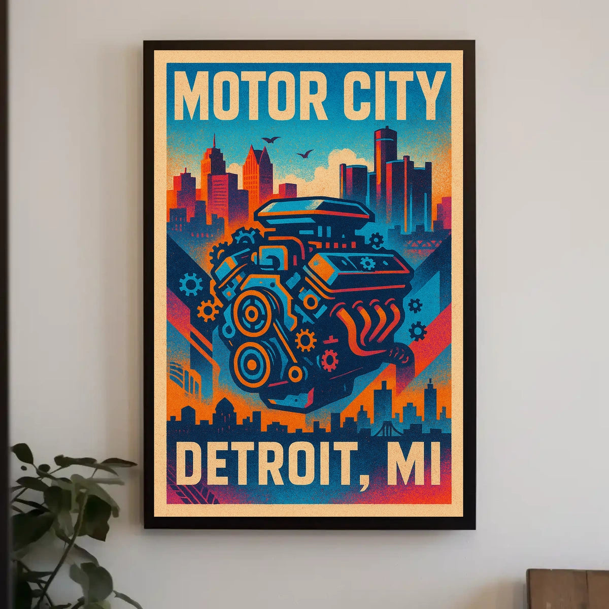 Motor City Detroit, MI Poster